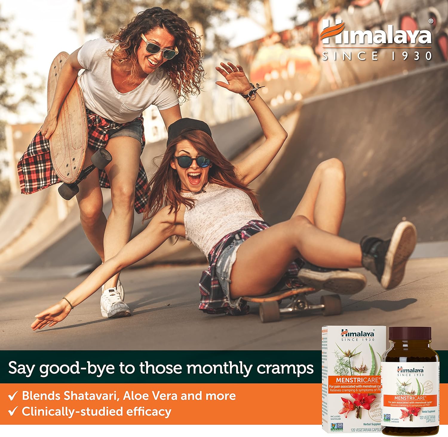 Himalaya MenstriCare Capsules for Women's Health - Menstrual Cramp Relief & Hormone Balance, 120ct