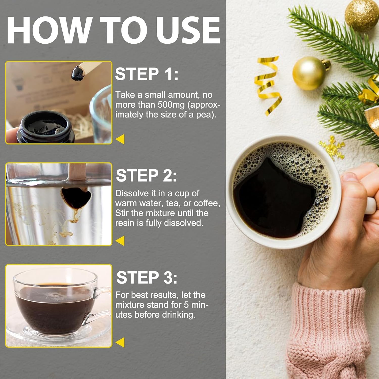 Himalayan Organic Shilajit Resin with 85+ Trace Minerals & Fulvic Acid - Energy and Immune Support for Men and Women - 2.1 OZ (4 Months)