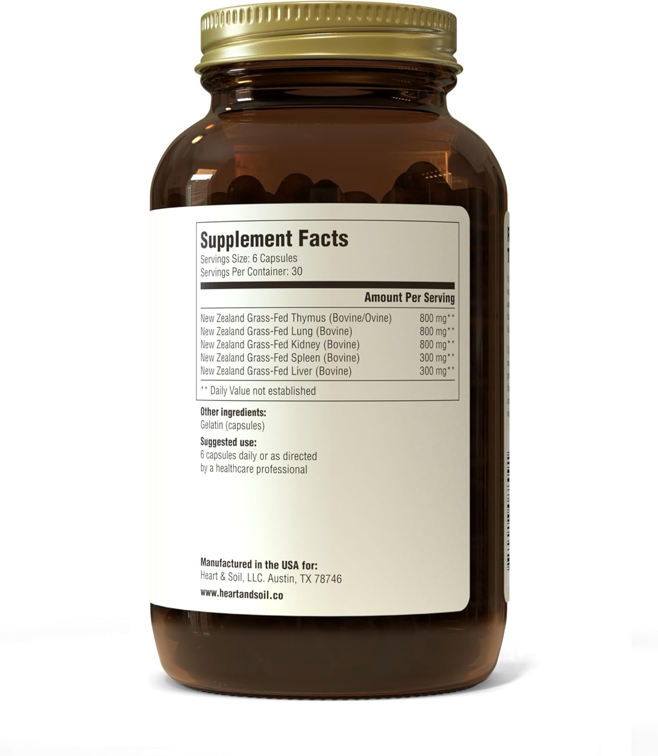 Histamine & Immune Support Supplement with Selenium, Vitamin A, and Peptides - 180 Capsules