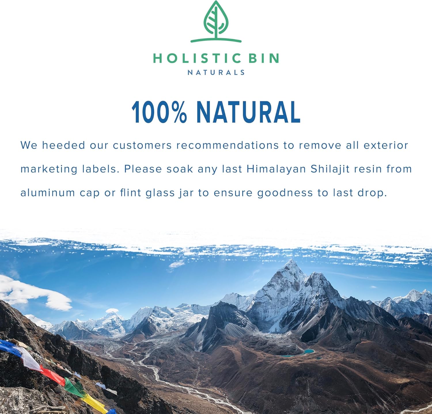 Holistic Bin Pure Himalayan Shilajit Resin - Black Platinum with Fulvic & Humic Acid - Easy Mixing, Trace Minerals - Includes Spoon