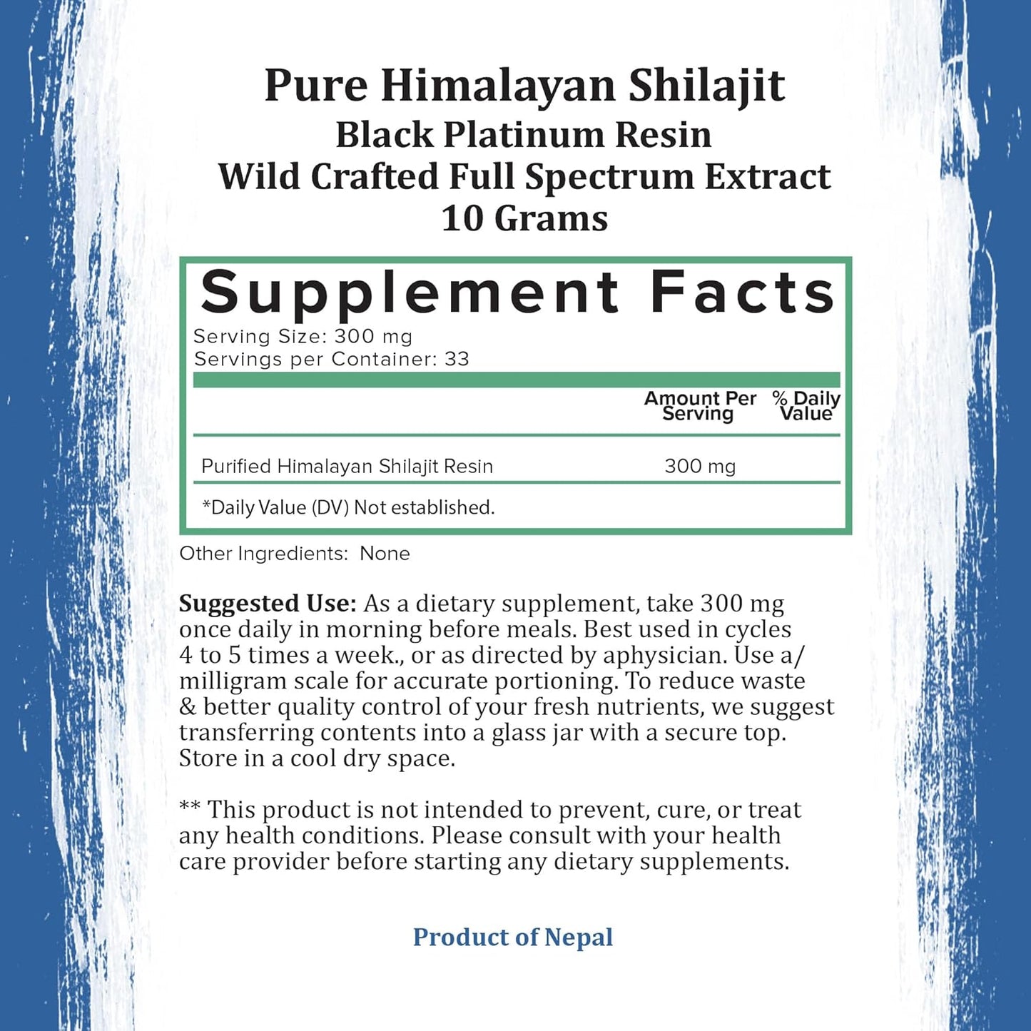 Holistic Bin Pure Himalayan Shilajit Resin - Black Platinum with Fulvic & Humic Acid - Easy Mixing, Trace Minerals - Includes Spoon