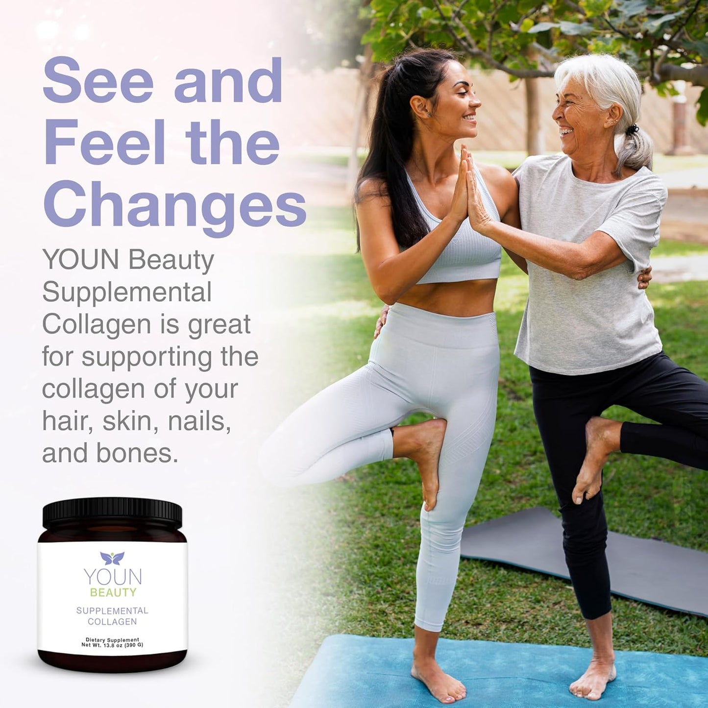 Holistic Plastic Surgeon Dr. Anthony Youn YOUN Beauty Collagen Powder Supplement - 30 Servings, Unflavored, Fortigel, Fortibone & Verisol Peptides for Skin Health