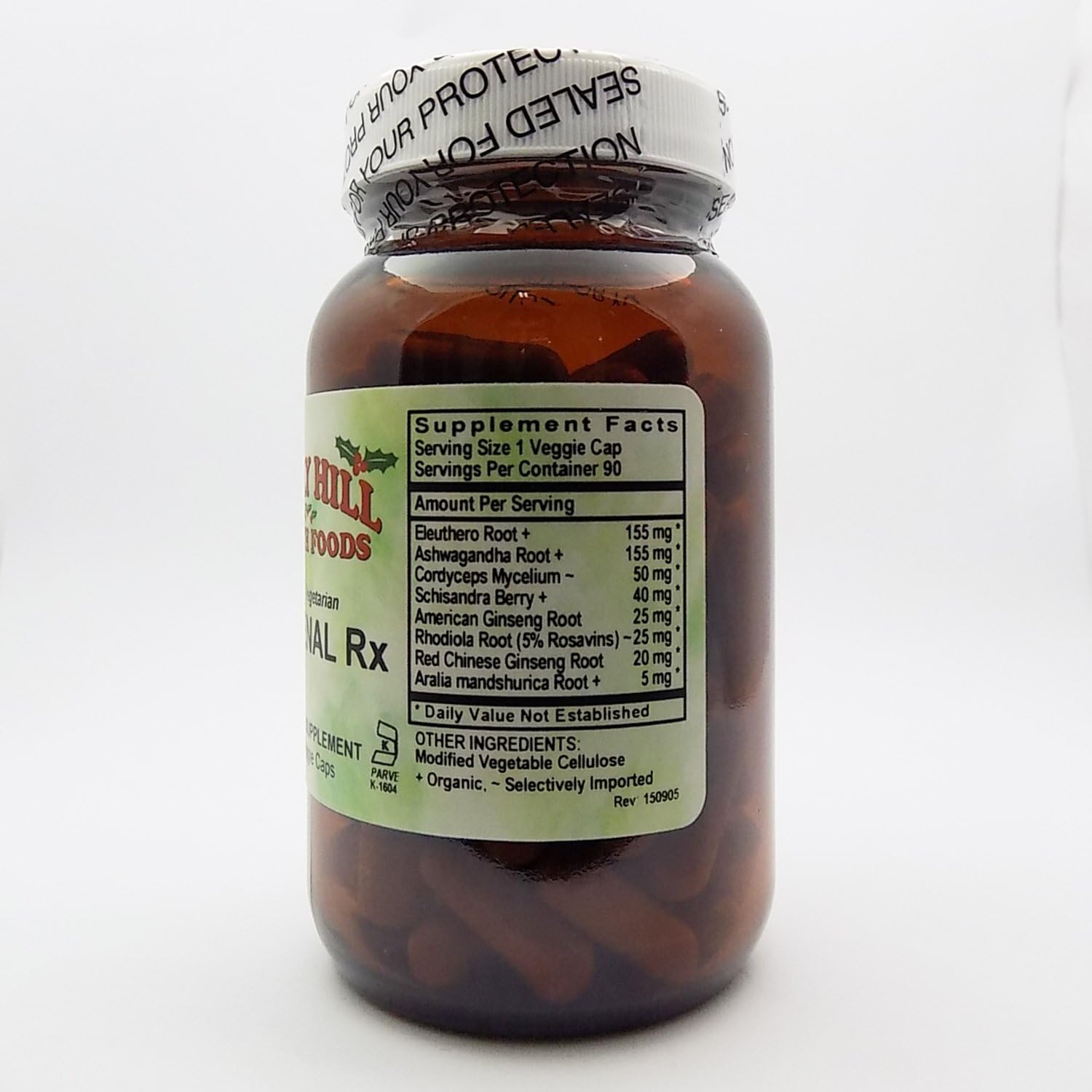 Holly Hill Health Foods Adrenal Rx - Vegetarian Capsules (90 Count)