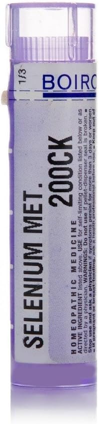 Homeopathic Boiron Selenium Metallicum 200Ck Pellets for Teen Acne with Blackheads - 80 Count