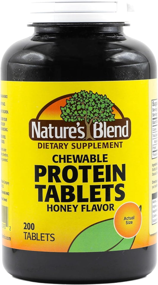 Honey Flavored Nature's Blend Protein Tablets - 200 Tablets