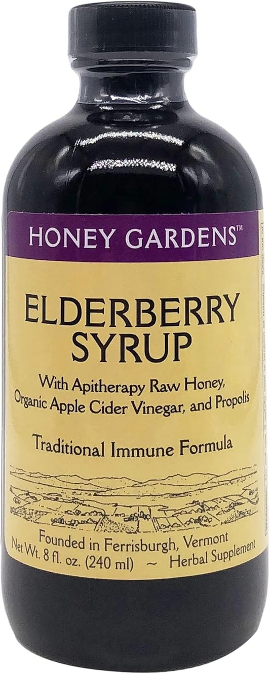 Honey Gardens Apitherapy Honey Elderberry Extract 8oz from Honey Garden Apiaries