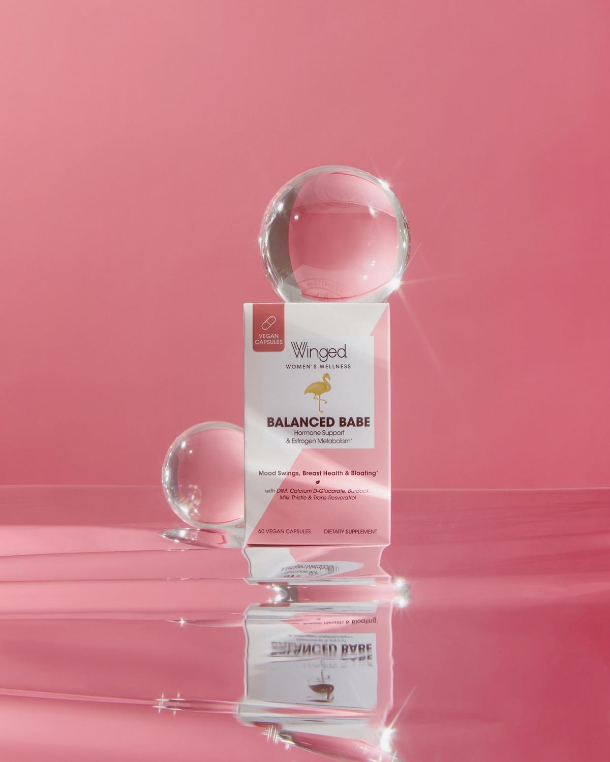 Hormone Balance & Estrogen Detox Supplement for Women | PMS Relief & Hormonal Acne Treatment | 100mg DIM & Calcium D-Glucarate | 60ct Bottle