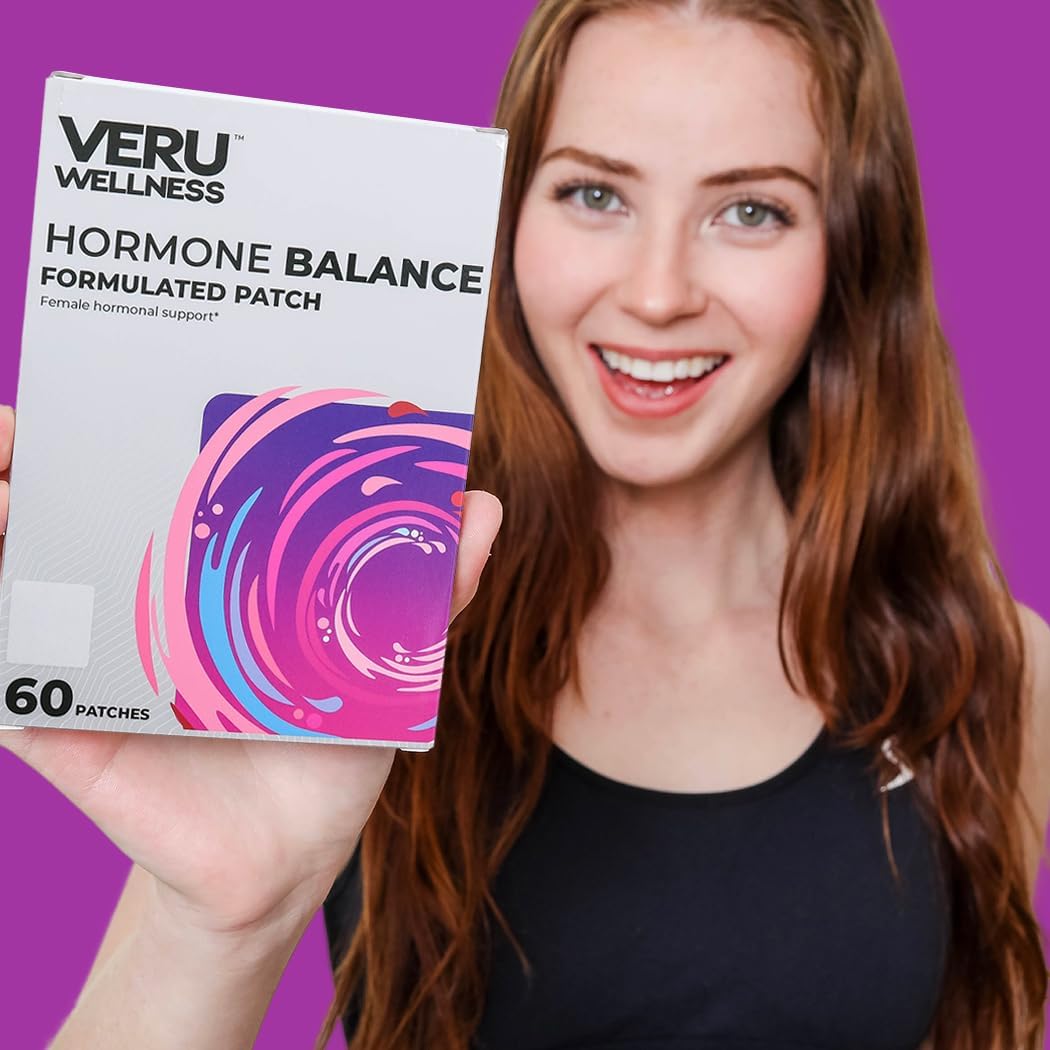 Hormone Balance Myo-Inositol & D-Chiro Inositol Patch - Support for Women's Ovarian, Menstrual, and Mood Health (60 Patches)