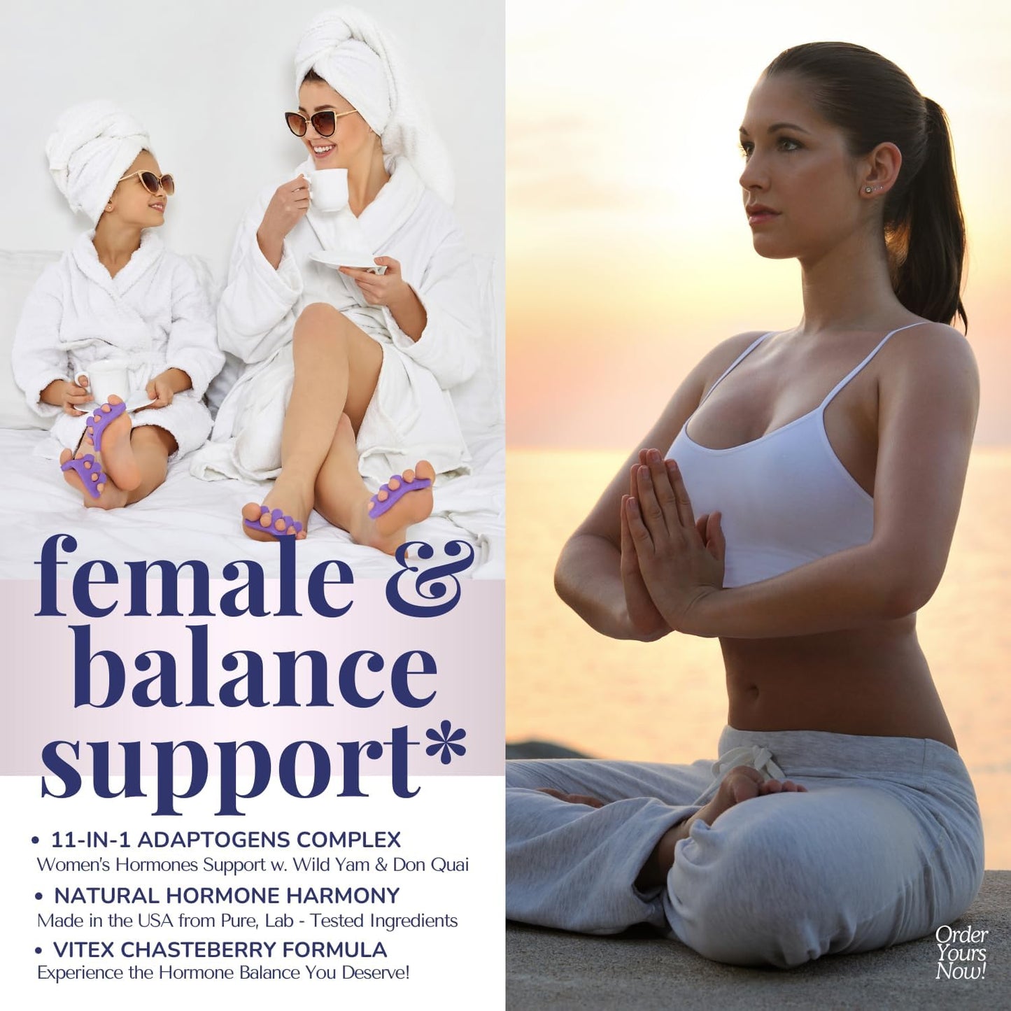 Hormone Balance Supplement for Women with Vitex Chasteberry, Black Cohosh, Dong Quai, and Wild Yam Root - 60 Capsules for Mood and Hormone Harmony in USA