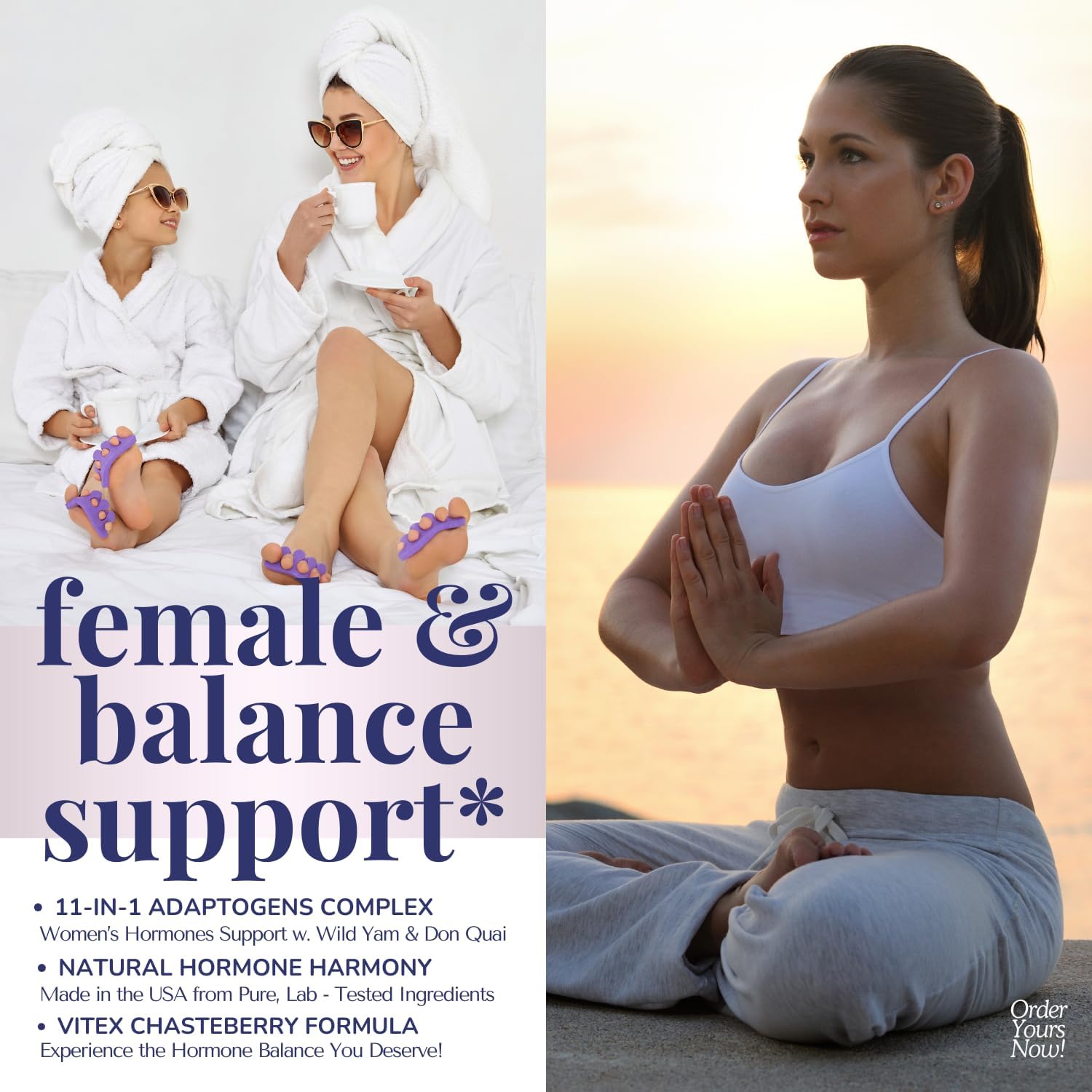 Hormone Balance Supplement for Women with Vitex Chasteberry, Black Cohosh, Dong Quai, and Wild Yam Root - 60 Capsules for Mood and Hormone Harmony in USA