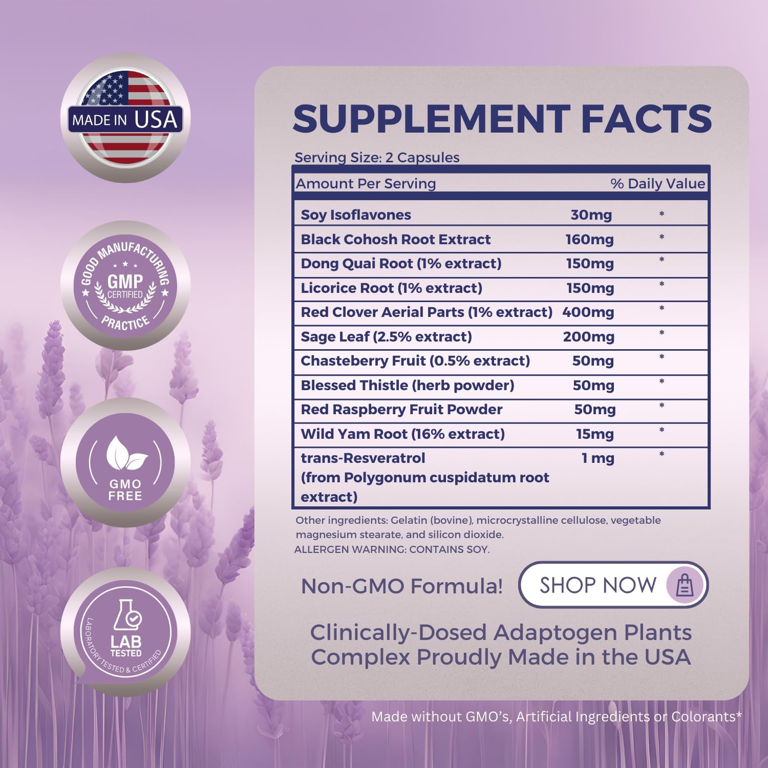 Hormone Balance Supplement for Women with Vitex Chasteberry, Black Cohosh, Dong Quai, and Wild Yam Root - 60 Capsules for Mood and Hormone Harmony in USA
