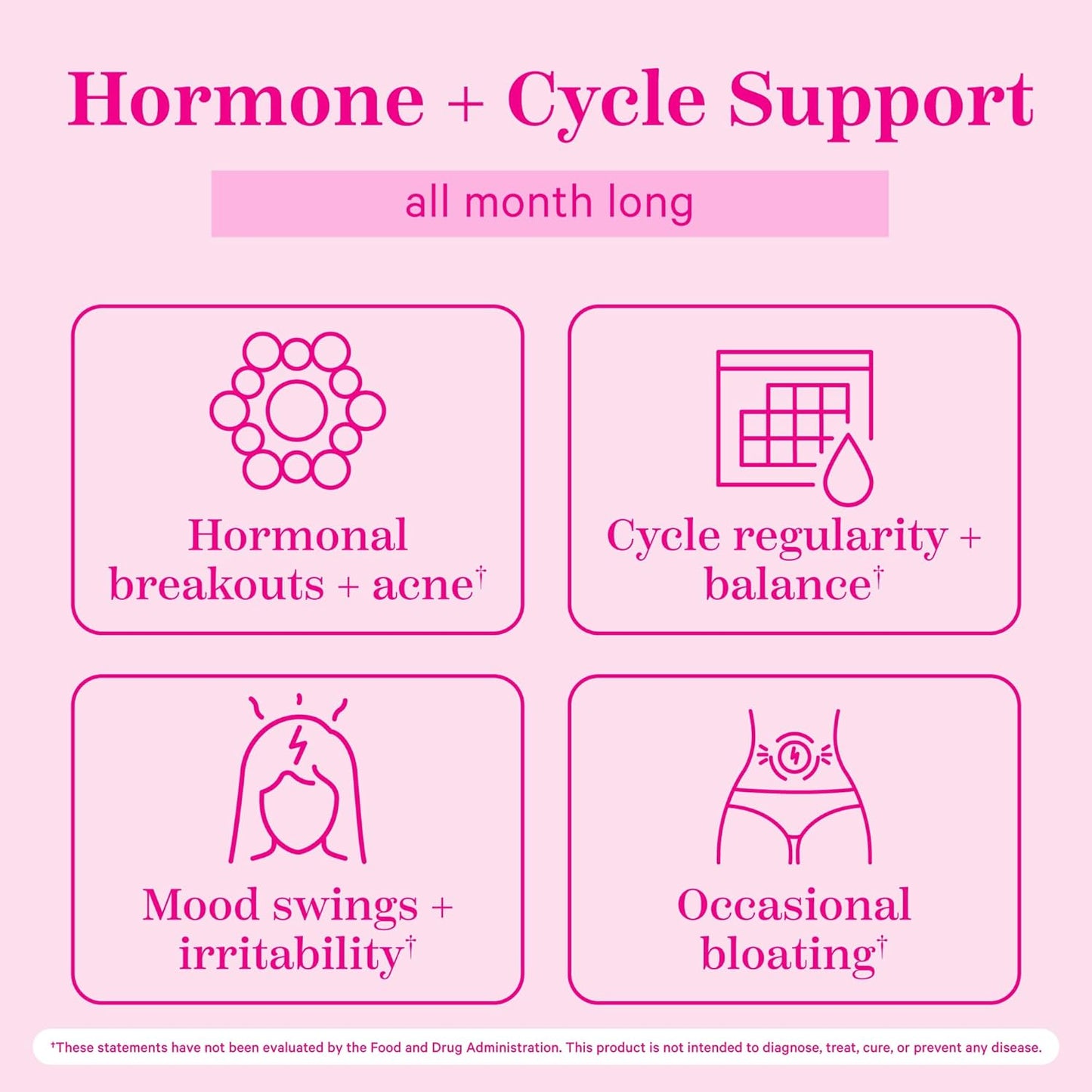 Hormone Balance Support Gummies with Red Raspberry Leaf & Black Cohosh - 60 Plant-Based Berry Gummies for Period & PMS - Reduce Bloating, Acne & Cravings