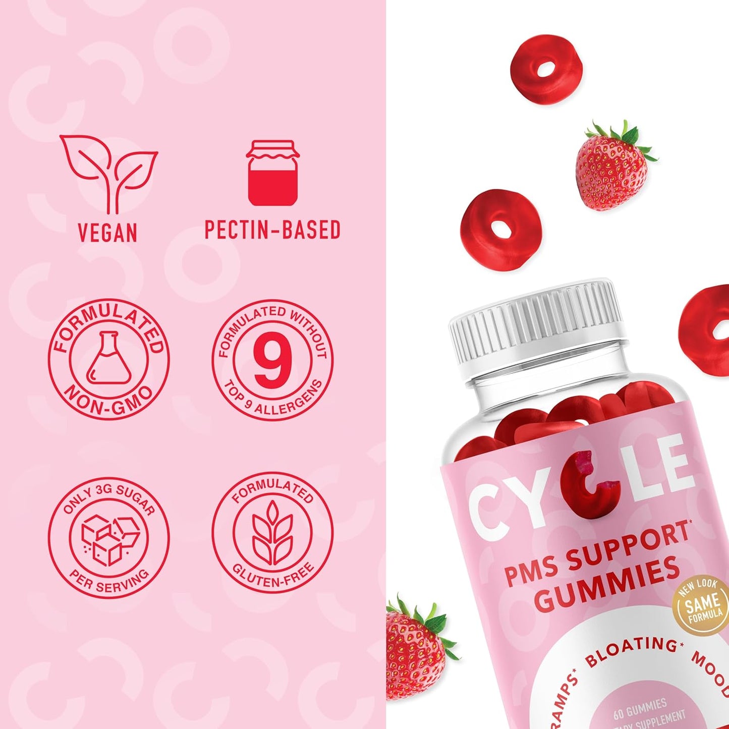 Hormone Balancing Bundle: PMS Support Gummies & Inositol Supplement for Women (60 Servings)