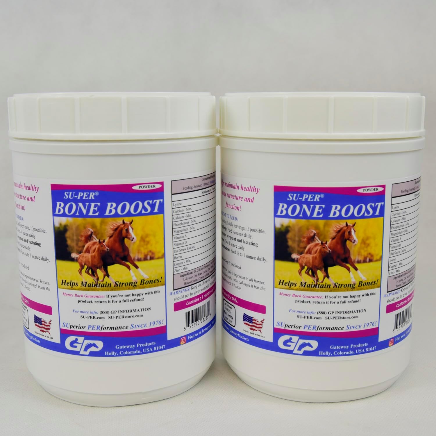 Horse Bone Growth Support Supplement - Calcium, Phosphorus, Magnesium Minerals - 2.5 lb Horse Vitamins