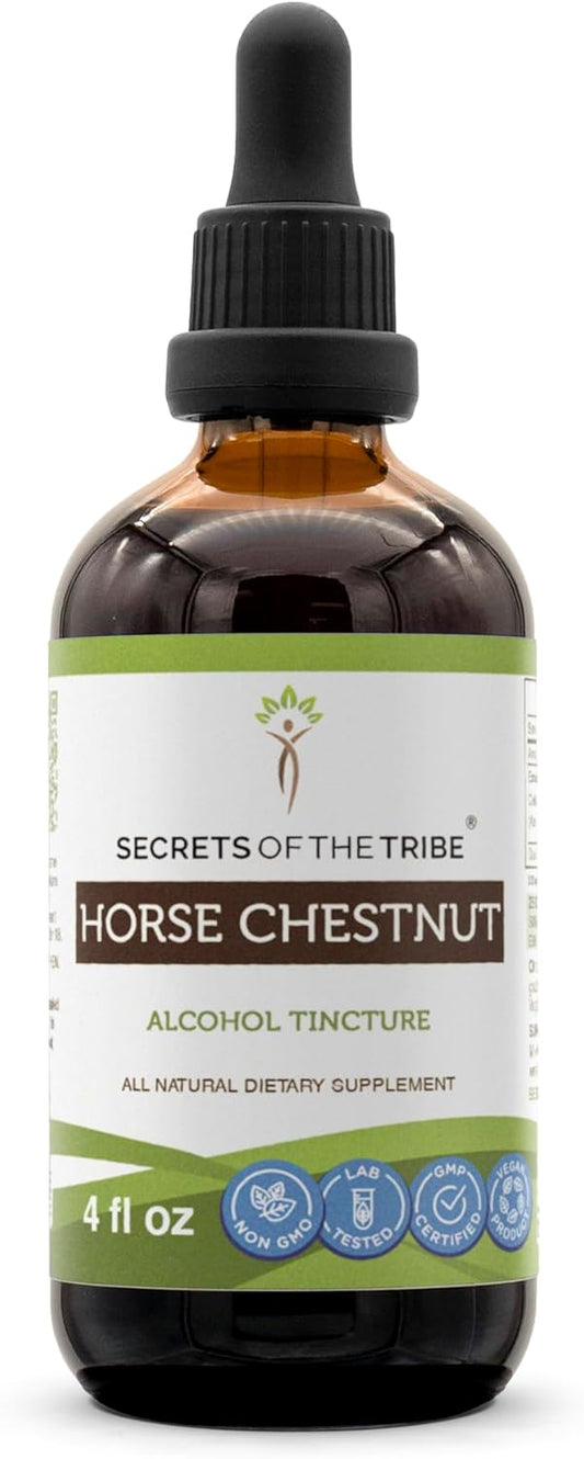 Horse Chestnut Tincture Alcohol Extract - Natural Horse Chestnut Nut Supplement (4 FL OZ)