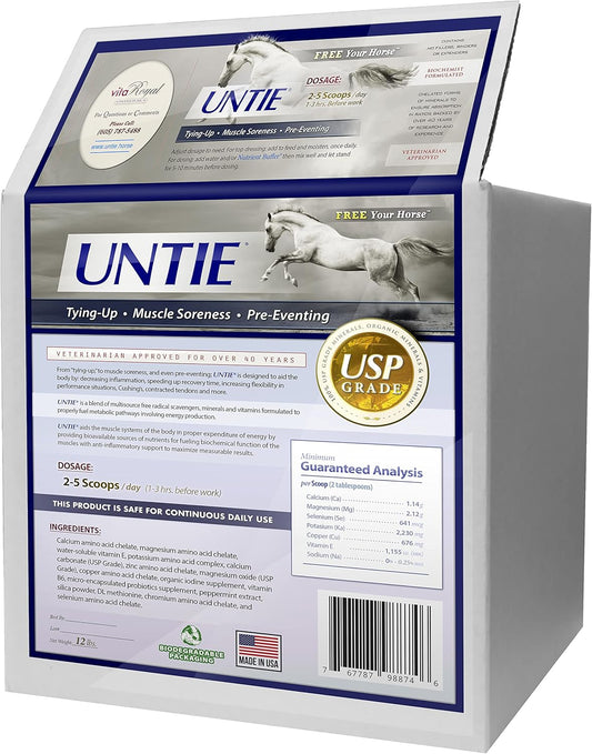 Horse Inflammatory, Muscle, and Joint Support Supplement - UNTIE - 100% Absorbable - 12 lbs.