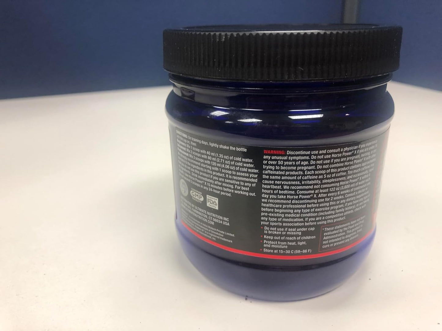 Horse Power X Concentrated Pre Workout Supplement with Creatine and Vitamin B12 for Strength Support, Pink Lemonade Flavor, 7.94oz
