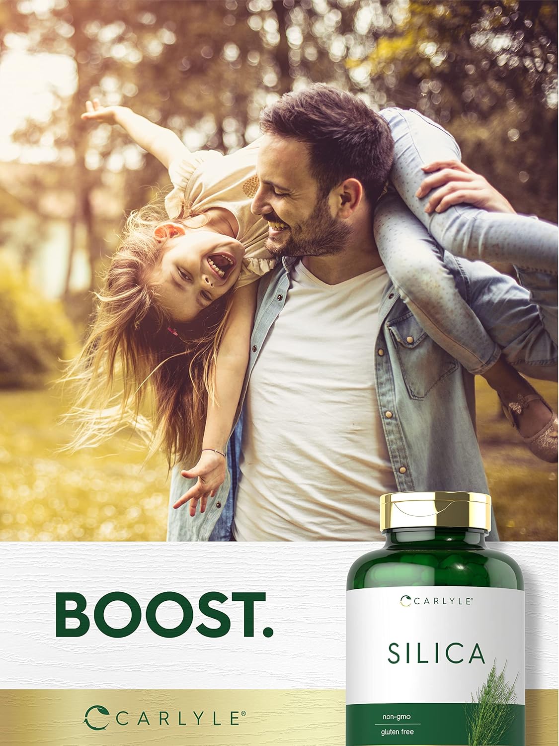 Horsetail Extract Silica Supplement Capsules | 200 Count | Non-GMO & Gluten Free by Carlyle
