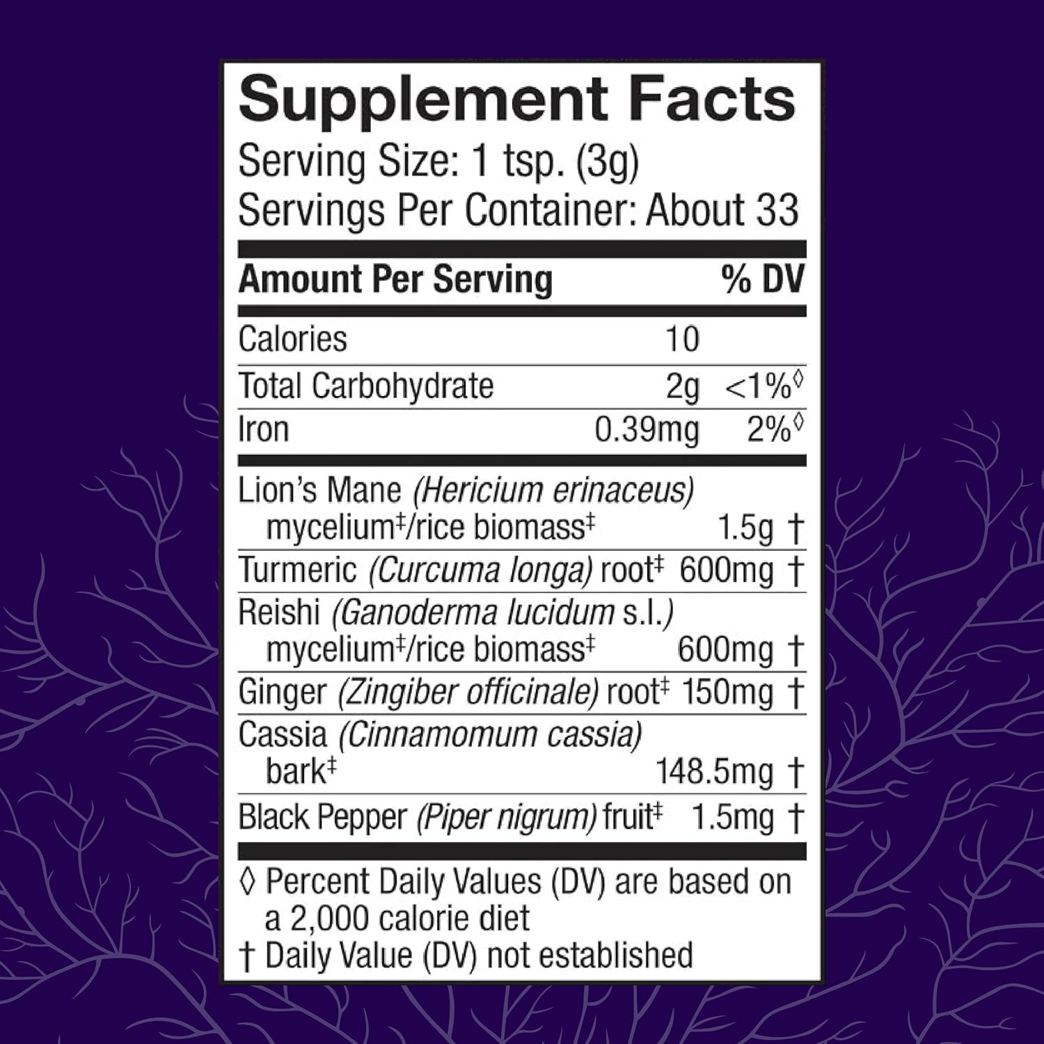 Host Defense MycoBotanicals Brain & Body Powder - Digestive & Immune Support with Lion's Mane & Reishi Mushroom - Memory & Focus Supplement