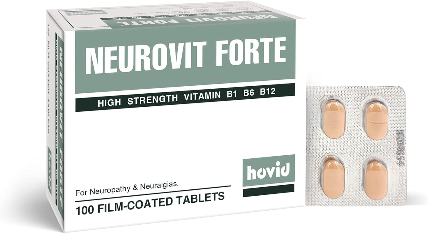 HOVID Neurovit Forte Tablets - Pack of 100 for Cognitive Health and Wellness