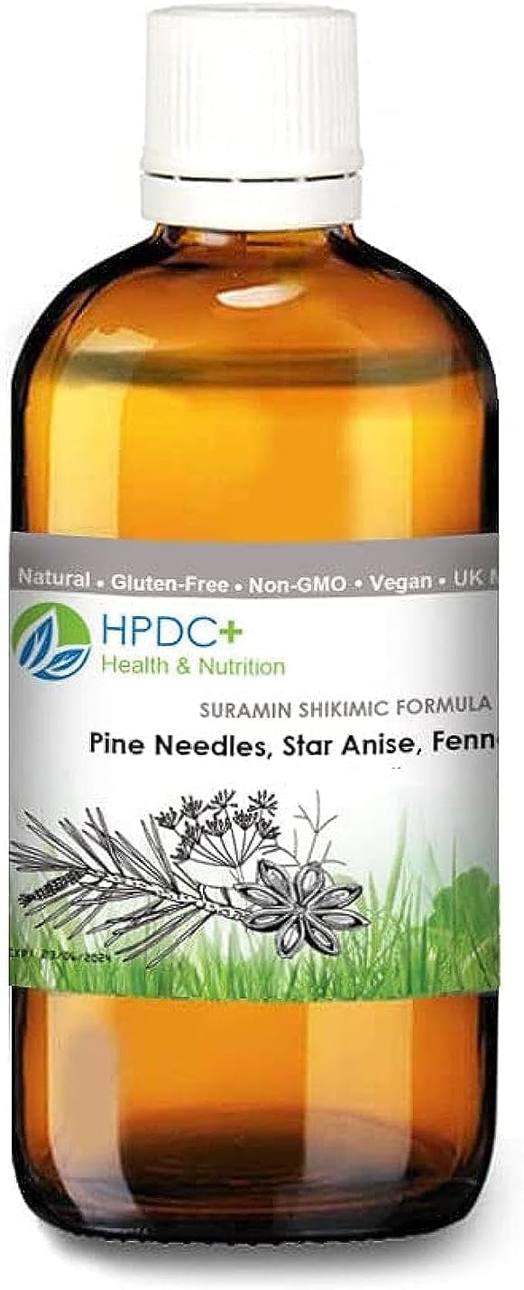 HPDC+ Health & Nutrition Suramin Shikimic Acid Pine Needles, Star Anise, Fennel Tincture Extract 1.69 fl oz