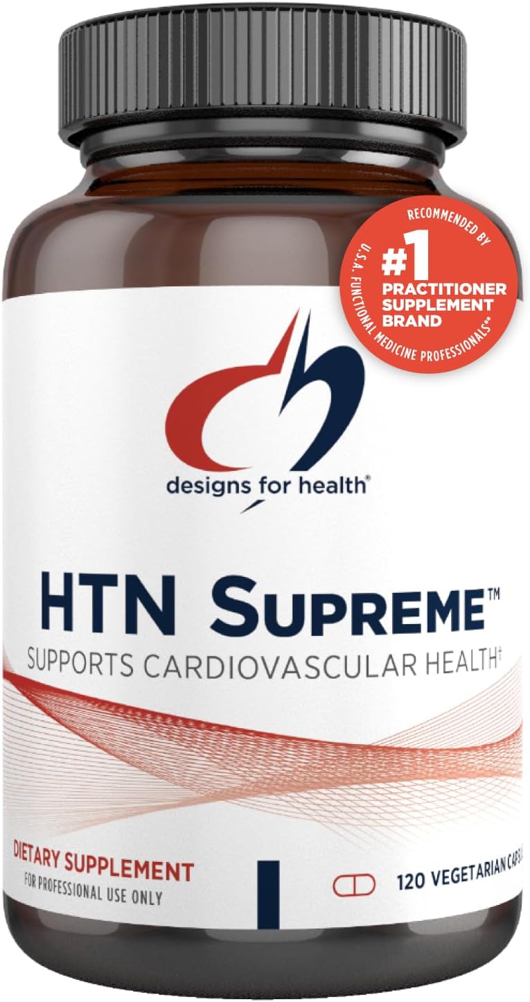 HTN Supreme Supplement - Cardiovascular Support with Bonito & Grape Seed Extract for Healthy Blood Pressure (120 Caps)
