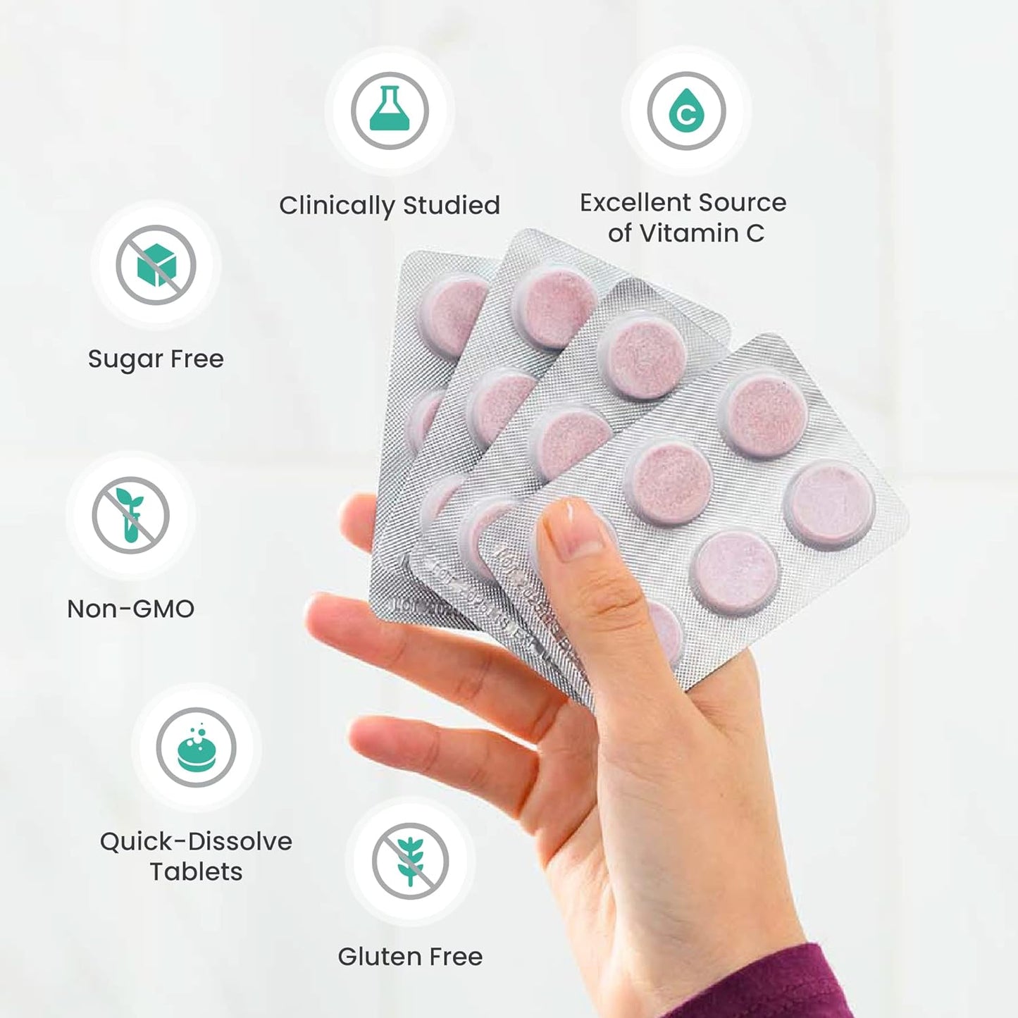 humanN Neo40 Daily Heart & Blood Circulation Supplements - Enhances Nitric Oxide Levels - Supports Healthy Blood Pressure - 30 Dissolvable Tablets - Fruity Flavor