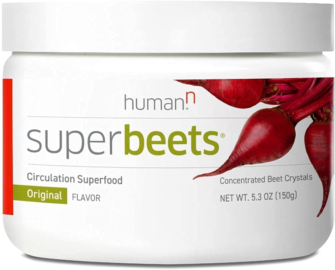 HumanN Superfood Heart Support Bundle - SuperBeets Original Apple Flavor & HeartGreens Powder for Cardiovascular Health