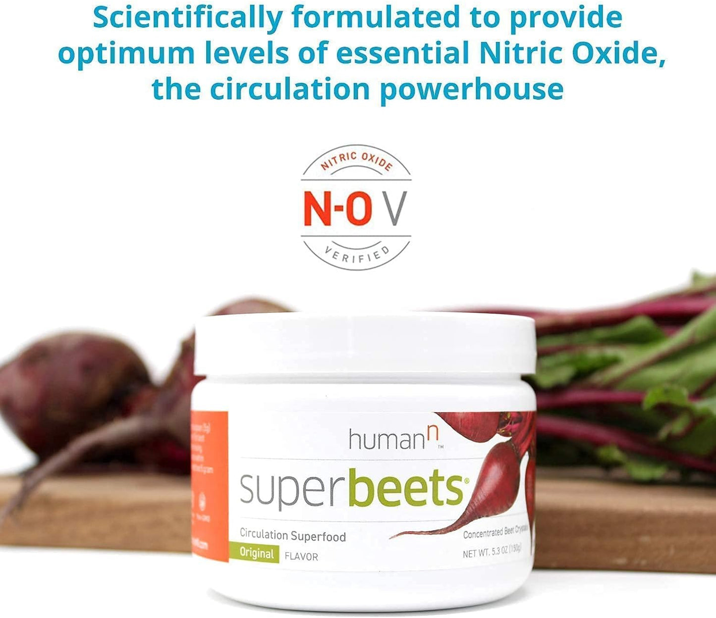 HumanN Superfood Heart Support Bundle - SuperBeets Original Apple Flavor & HeartGreens Powder for Cardiovascular Health