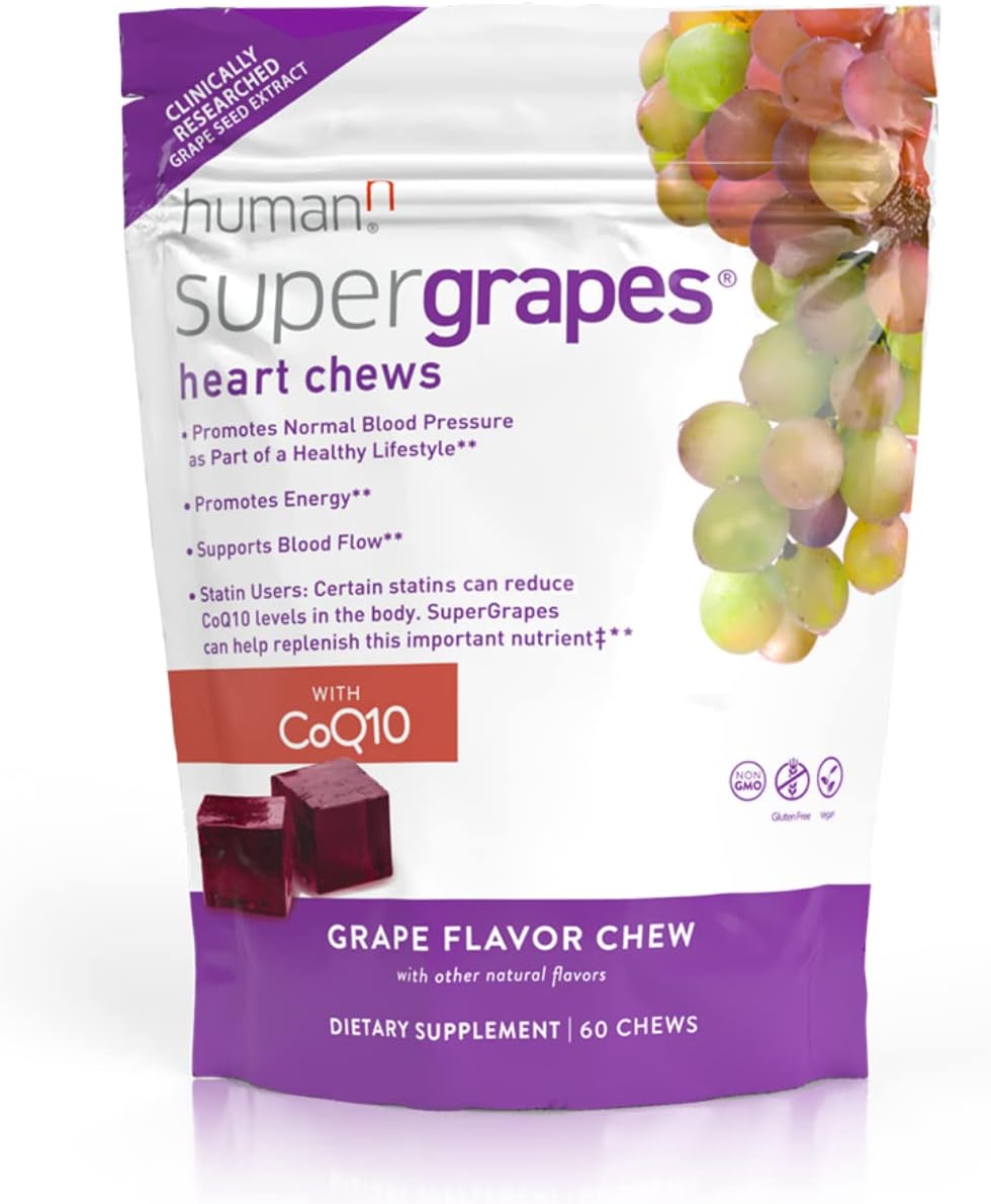 humanN SuperGrapes Memory and Focus Chews - Support Cognitive Function and Concentration with Delicious Chews