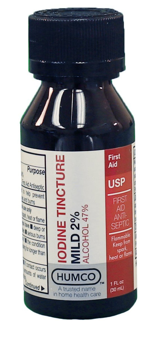 Humco 121391001 Mild 2% Iodine Tincture, USP Grade, 1oz Bottle