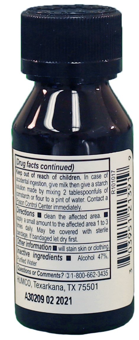 Humco 121391001 Mild 2% Iodine Tincture, USP Grade, 1oz Bottle