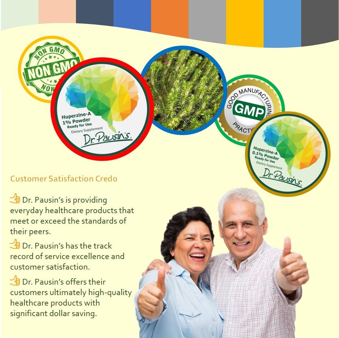 Huperzine-A 0.1% Powder Supplement | Huperzia Serrata Extract | Nootropic Agent | Non-GMO, Gluten Free | USA Made - Third Party Tested | 10g