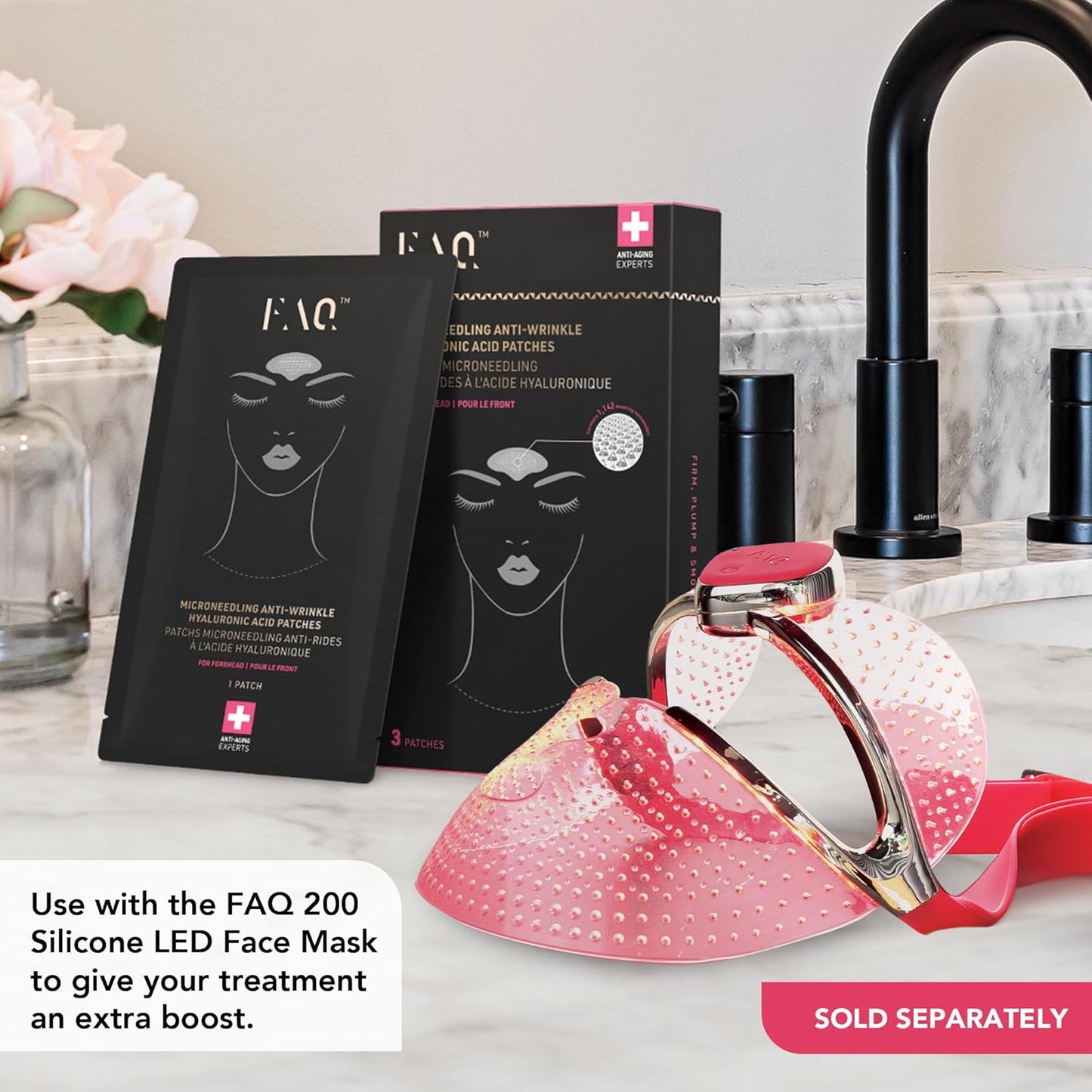 Hyaluronic Acid Forehead Patches for Rejuvenating Results - Travel-Friendly Skin Care - Pack of 3