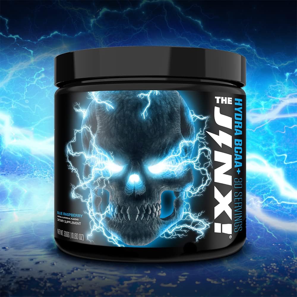 Hydra BCAA+ Post Workout Recovery Drink - Blue Raspberry Flavor - 30 Servings for Men & Women by JNX SPORTS