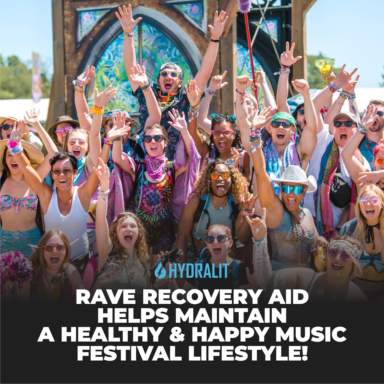 Hydralit Rave Recovery Pills - 5-HTP Supplement with Electrolytes for Better Mornings and Energy - 120 Capsules