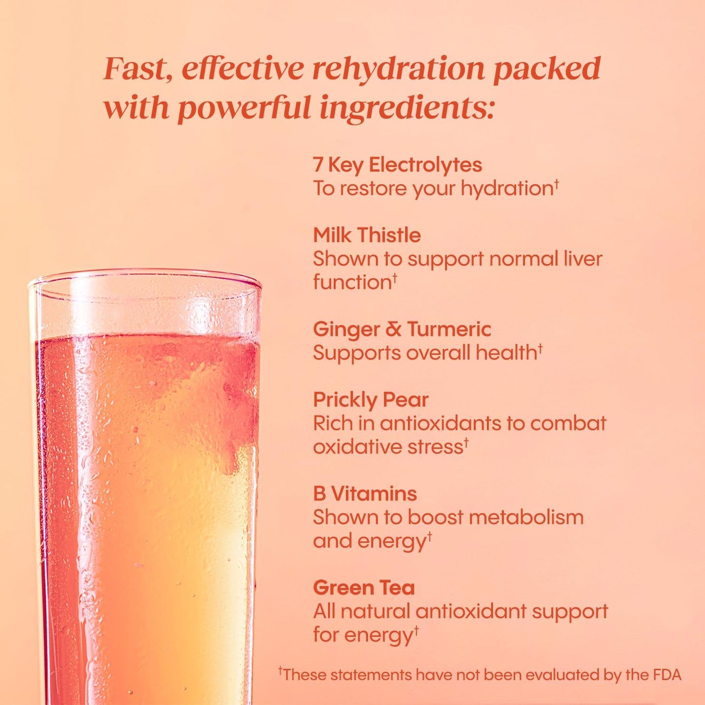 Hydralyte Liver Support + Electrolyte Mix with Milk Thistle & Turmeric for Rapid Rehydration (Blood Orange Ginger, 40 Servings)