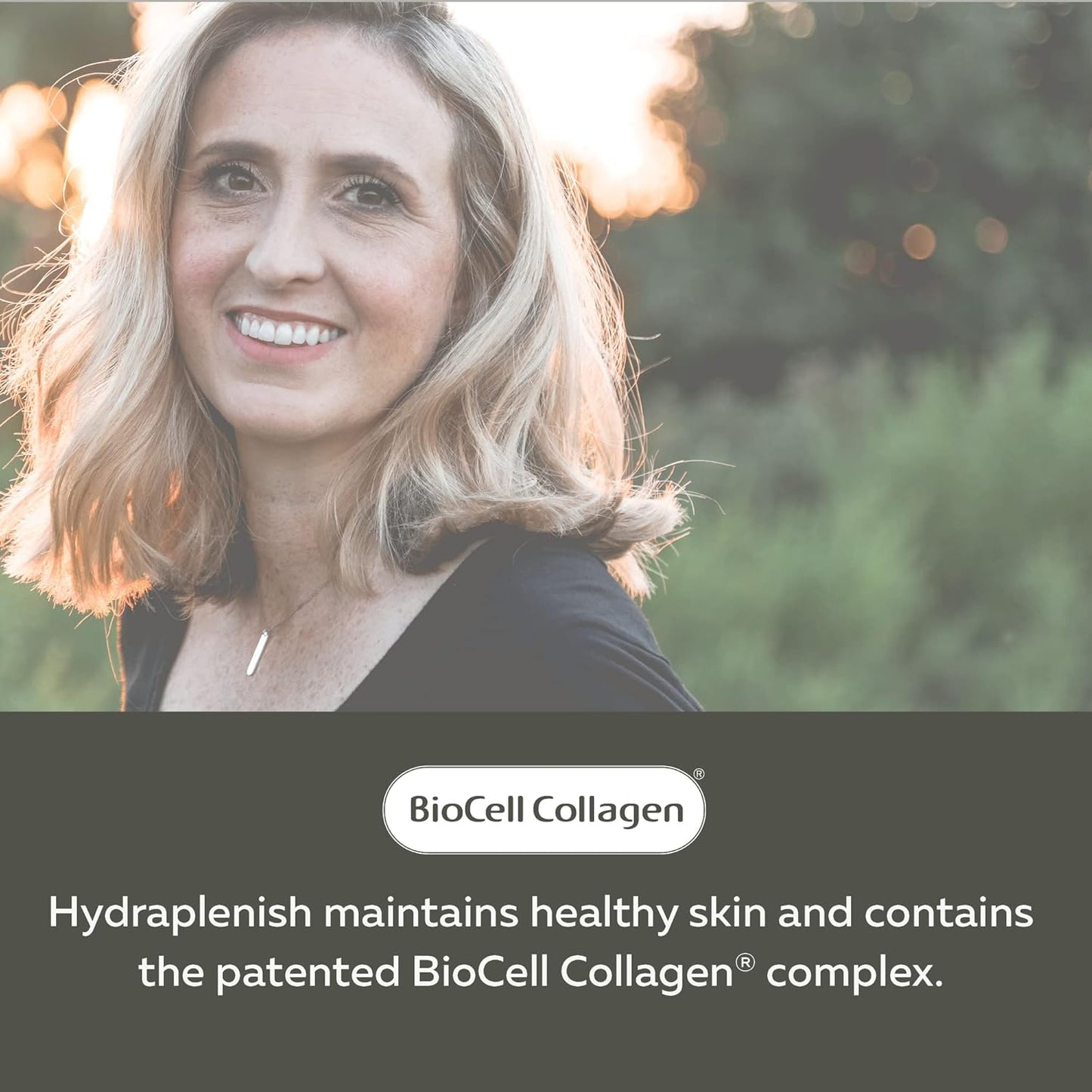 Hydraplenish with BioCell Collagen & MSM for Hair, Skin, Nails - 60 Capsules
