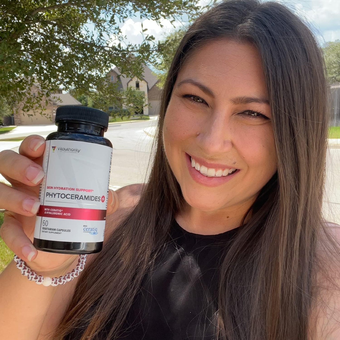 Hydrating Anti Aging Phytoceramides Supplement with Hyaluronic Acid - Skin Barrier Repair for Women - 700mg Ceramides - Vitauthority