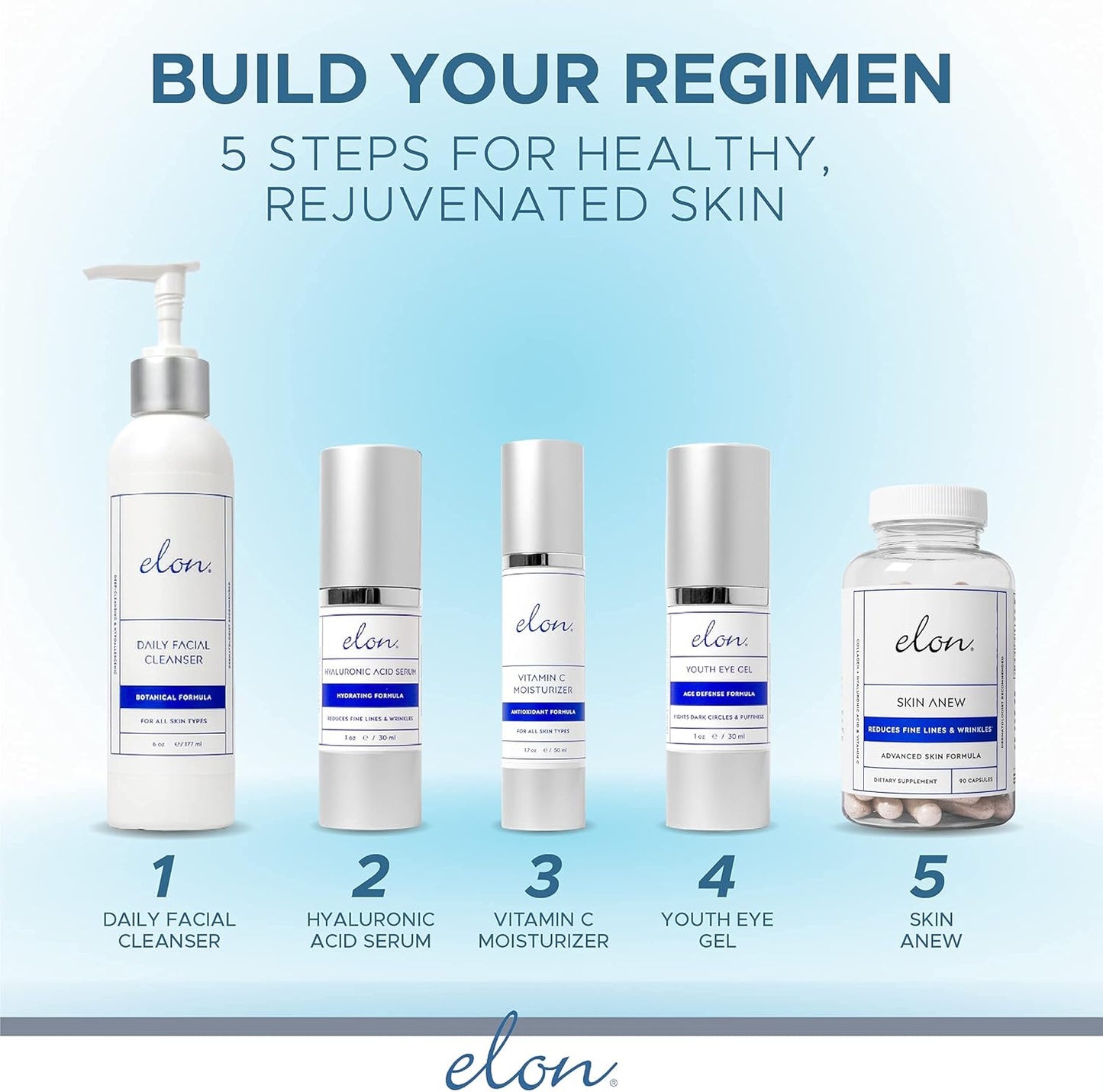 Hydrating Anti-Aging Supplement with Collagen, Hyaluronic Acid, Grape Seed Extract, Antioxidants for Vibrant Skin - 90 Capsules