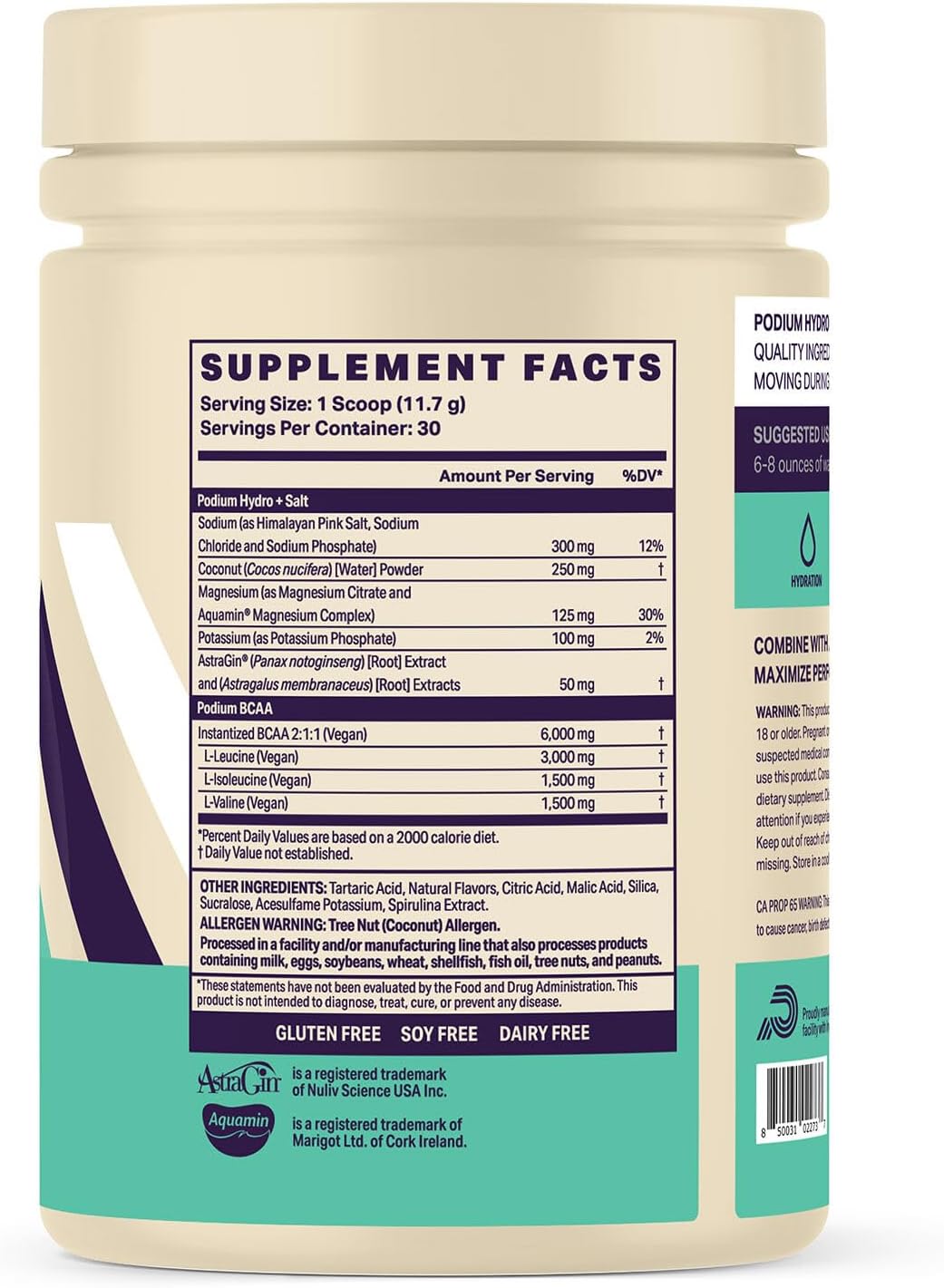 Hydrating Blue Razz Slushie BCAA Powder with Electrolytes - 30 Servings for Recovery and Energy Boost