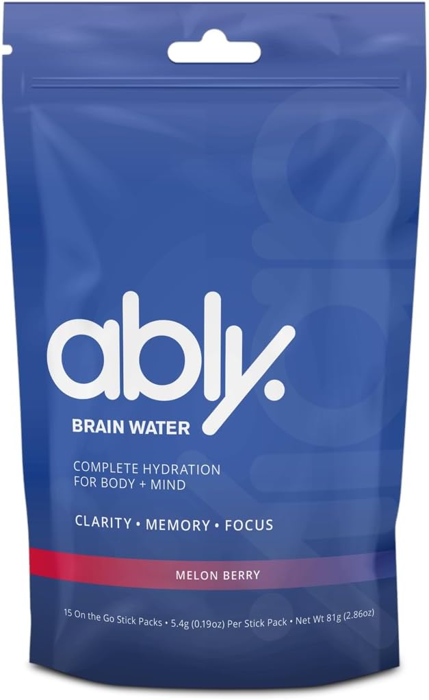 Hydrating Brain Boost Water with Melon and Berry Flavors