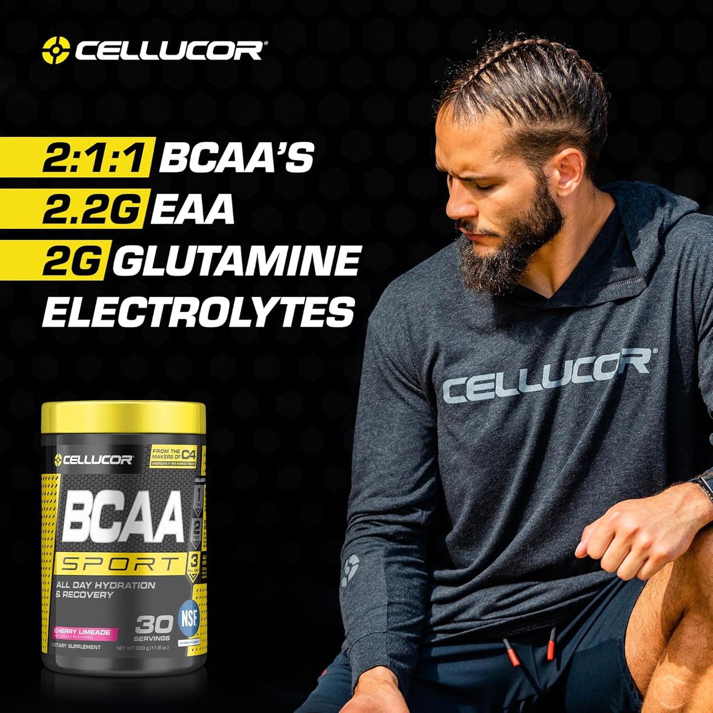 Hydrating Cherry Limeade BCAA Powder for Recovery & Sports Performance