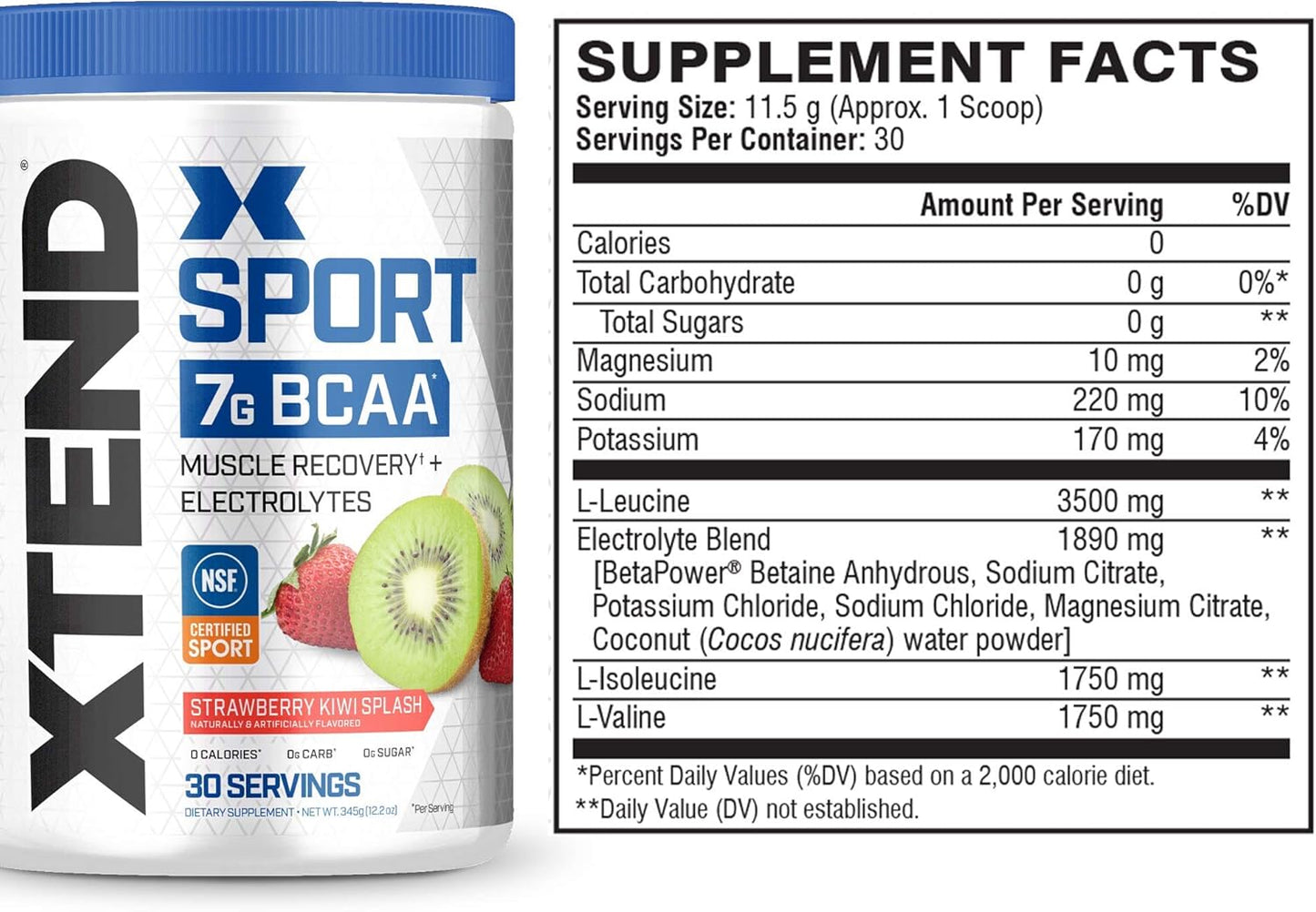 Hydrating Electrolyte Powder with Amino Acids in Watermelon & Strawberry Kiwi Flavors - 30 Servings