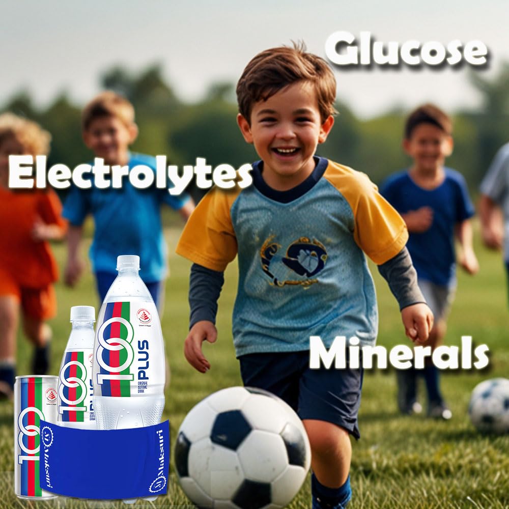 Hydration Bundle: 12 Cans of 100 PLUS Isotonic Sports Drinks with Maksuri Gym Towel Set