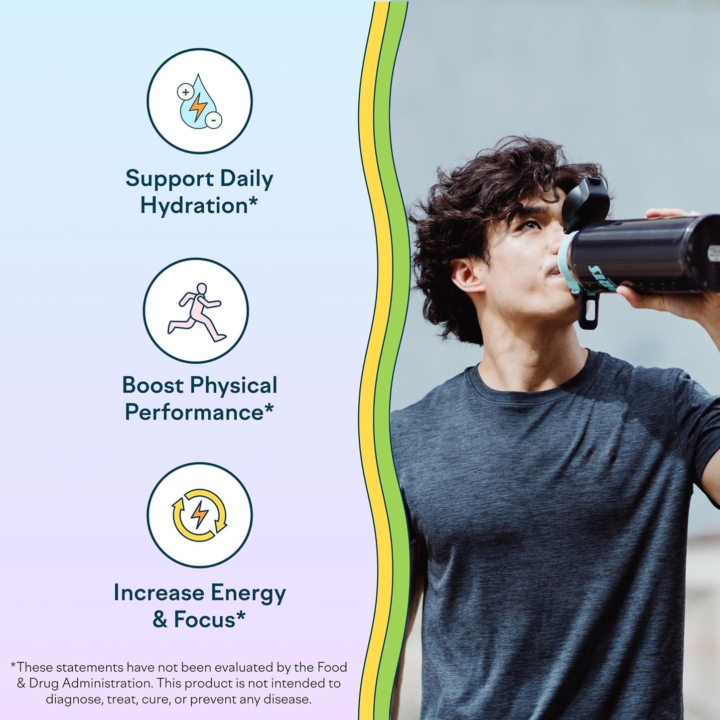 Hydration Hero Powder with 1,000mg Electrolytes, Magnesium, Aloe Vera, L Theanine, Vitamin C & B12, Non GMO, Guava Fresca Flavor, 30 Servings