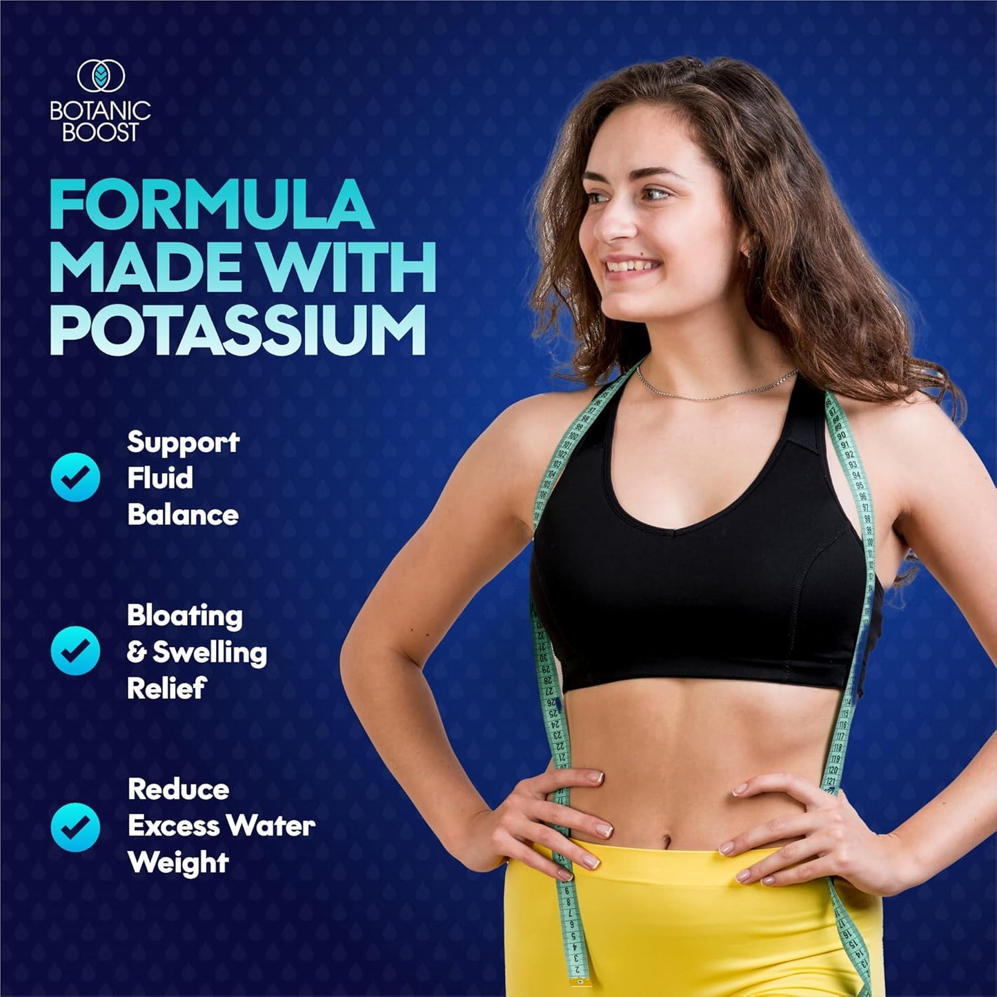 Hydravert Botanic Boost Water Pills for Swollen Legs & Feet - Natural Diuretic Blend Reduces Water Retention & Swelling