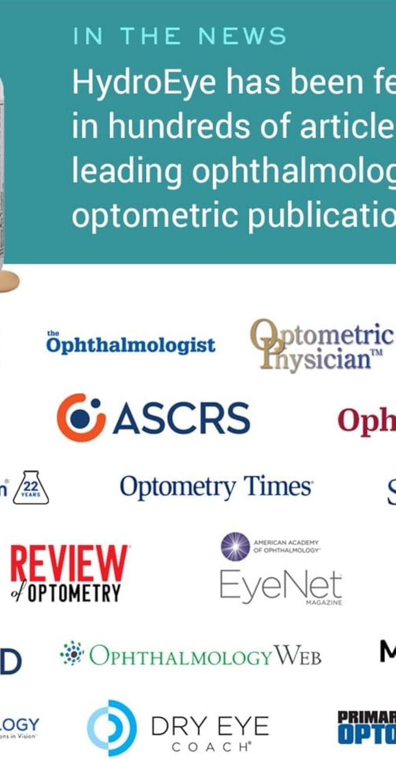 Hydro-Eye Softgels for Dry Eye Relief with GLA, EPA, DHA - 120 Count Bottle