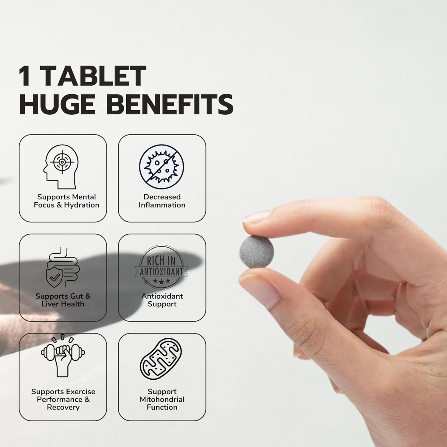 Hydrogen Water Tablets with Magnesium - 30 Tablets, Creates 12 PPM Molecular Hydrogen Drinking Water