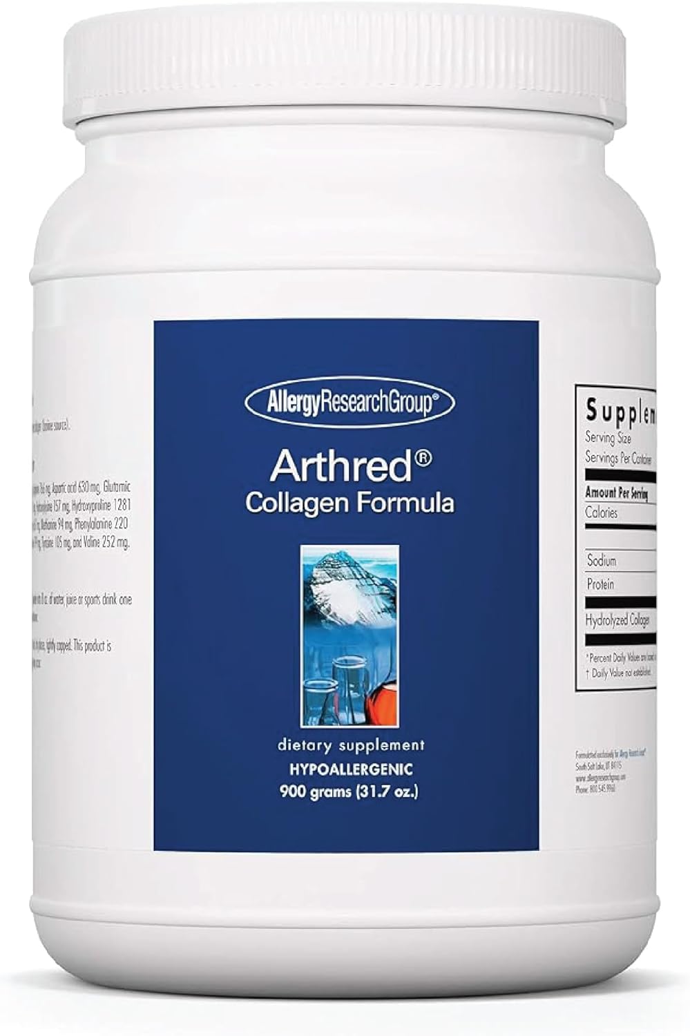 Hydrolyzed Bovine Collagen Peptides Powder - Arthred Supplement for Men & Women - 31.7 Oz